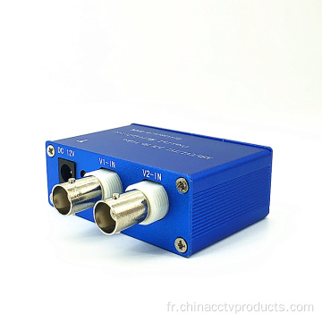 Multiplexeur vidéo coaxial 2 canaux HD-CVI / TVI / AHD